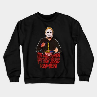 mikey eat ramen Crewneck Sweatshirt